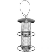 Hanging Bird Feeding Station 14x27.5 cm Stainless Steel HI Silver