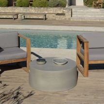 Macabane - hans - Table basse ronde 79x79cm béton