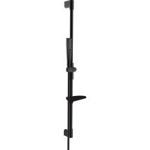 Hansa - Aurelia - Set de pommeau de douche, barre et flexible, noir mat 4715012033
