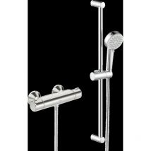 Basic - Set doccia termostatico, 3 getti, cromo 55150131 - Hansa