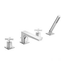 Cliff - Mitigeur de baignoire, 4 trous, chrome 50462071 - Hansa