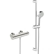 Hansa - Mezclador de ducha basic, con conjunto de ducha Eco,
