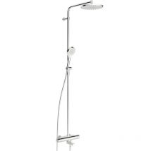 Hansa Viva - Set de douche avec thermostat de baignoire, diamètre 25 mm, 3 jets, chrome 65162201