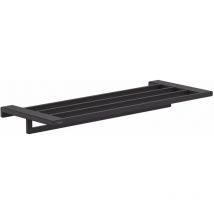 AddStoris - Mensola con portasciugamani, lunghezza 65 cm, nero opaco 41751670 - Hansgrohe