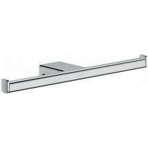 Hansgrohe - AddStoris Bathroom Double Toilet Roll Holder Chrome Wall Mounted - Chrome