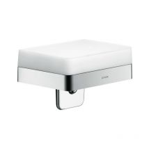 Hansgrohe - Axor Universal Circulaire Universal Seifenspender 42819000 montage mural, avec étagère, verre, Halter chromé
