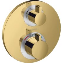 Ecostat s - Mitigeur thermostatique encastré, 2 sorties, or poli 15758990 - Hansgrohe