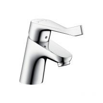 Hansgrohe Focus Single lever basin mixer 70 with extra long handle and pop-up waste, Chrome (31910000)