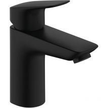 Hansgrohe - Logis - Mitigeur de lavabo avec vidage, EcoSmart, noir mat 71100670