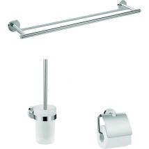 Hansgrohe - Accessoires de bain 3 en 1 chromé Logis Universal