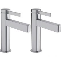 Hansgrohe - Mitigeur de lavabo 110 CoolStart, bonde Push-Open chromé Finoris