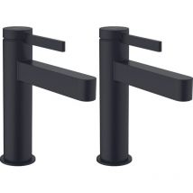 Hansgrohe - Mitigeur de lavabo 110 CoolStart, bonde Push-Open noir mat Finoris