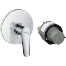 Caesaroo - Mitigeur Monocommande Douche Encastrée 15 Cm En Laiton Chromé Et Plastique - Hansgrohe Logis