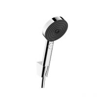 Hansgrohe Pulsify Select XXL Performance Hand Shower Set 105mm + 125cm Shower Hose + Holder, Chrome (24302000)