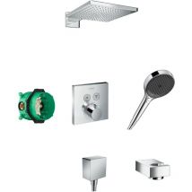 Raindance e - Set de douche 300 avec thermostat encastré, chrome 27918000 - Hansgrohe