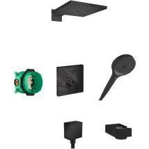 Hansgrohe - Raindance e - Set de douche 300 avec thermostat encastré, noir 27918670