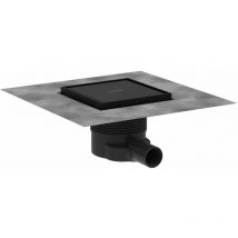 Hansgrohe RainDrain Brilliance - Scarico a pavimento, 15x15 cm, nero opaco 56251670