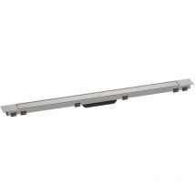 Hansgrohe - RainDrain Match Plus - Canalina doccia 100 cm, con griglia, acciaio inox spazzolato 56217800