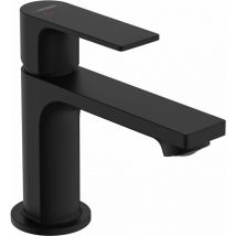 Hansgrohe - Rebris e Single Lever Basin Mixer 80 Coolstart Ecosmart+ With Pop-Up Waste Set Matt Black 72587670 - Matt Black