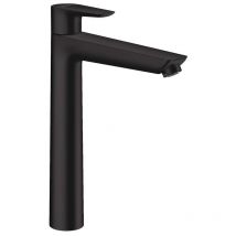 Hansgrohe - Talis e 240 Mitigeur de lavabo noir mat, avec tirette et vidage (71716670)
