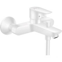 Talis e Single lever manual bath mixer for exposed installation, Matt white (71740700) - Hansgrohe