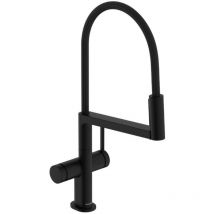 Hansgrohe - Talis Select M54 PowderSpray - Spültischarmatur mit flexiblem Arm und Brause, EcoSmart, mattschwarz 72861670
