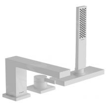 Tecturis e - Mitigeur sur bord de baignoire, istallation à 3 trous, sBox, blanc mat 73443700 - Hansgrohe