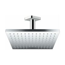 Vernis Shape Bathroom Ceiling Mounted Shower Drench Head Square Chrome - Hansgrohe