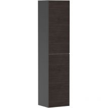 Hansgrohe Xevolos E Hochschrank – Türanschlag rechts – Push-Open – 400mm Breite – 360mm Tiefe – 1760mm Höhe – 2 Türen – 4 Glasfachböden