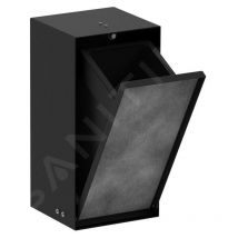 XtraStoris Rock - Poubelle à encastrer 2,5 l, noir mat 56063670 - Hansgrohe