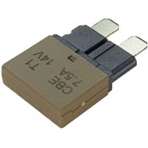 CBE1-0714 Interruttore automatico fusibile piatto standard 7.5 a Marrone 1 pz. - Hansor