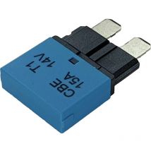 Hansor CBE1-1514 Interruttore automatico fusibile piatto standard 15 A Blu 1 pz.