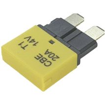 Hansor Cbe1-2014 Interruttore Automatico Fusibile Piatto Standard 20 A Giallo 1 Pz.