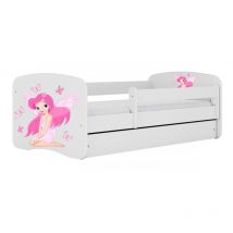 Topeshop - happy - Cama hada 140 x 80 cm somier + colchón + cajones