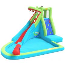 Happy Hop - Toboggan à eau gonflable avec piscine 356x300x230 cm pvc