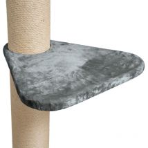 Universal xl Liegeplatz für Kratzbaum 55 cm - Stabile Liegefläche, 600g Plüsch überzogen, Zubehör Ersatz für Katzenkratzbäume, belastbar bis 15 kg