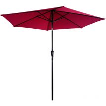 Happy Garden - Gerader Sonnenschirm hapuna rund 2,70m Durchmesser fuchsia