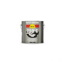 Rust-oleum - hard hat Deckschicht Hitzebeständig - Aluminium 2,5L, Hochleistungs-Deckschicht mit hitzebeständigem Schutz - Aluminium