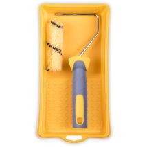 Home Equipement - Hardy Working Tools Rullo Di Vernice Set, Rotolo Di Vernice, Vasca Di Vernice E Rulli Colorati Di Poliestere, Altezza Del Pelo 9mm, 