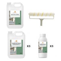 Harmony Beton - Harmony kit protection - Bouche pores + vernis Optimum - 75 m² Satinée - Harmony Béton