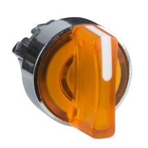 Harmony tête de bouton tournant lumineux - 2 positions Ø22 - orange - ZB4BK1253