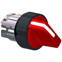 Harmony tête de bouton tournant lumineux - 2 positions Ø22- rouge - ZB4BK12437
