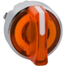 Harmony tête de bouton tournant lumineux - 3 positions Ø22 - orange - ZB4BK1353