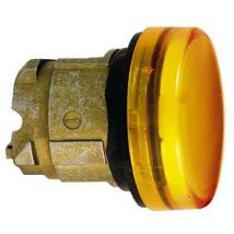 Tête - pour voyant à culot ba9s - orange - cabochon lisse - schneider zb4bv05 - Orange