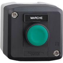 Boite à bouton - harmony xal - 1 bp - affleurant - vert - 1f Schneider Electric xald101