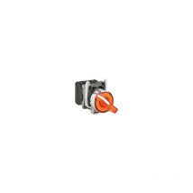 Harmony XB4 - bouton à manette lum - Ø22 - 2 pos fix - orange - 1O+1F - 230V - XB4BK125M5