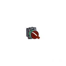 Harmony XB5 - bouton à manette lum - Ø22 - 2 pos fix - rouge - 1O+1F - 230V - XB5AK124M5
