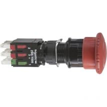 Xb6as8349b Schneider - Arrêt D'urgence Trou ø16 - Tête Coup De Poing ø30 - 1no +2nf - Harmony Xb6