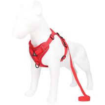 Fei Yu - Harnais Chien, Chien Réfléchissant Harnais, Harnais Chien Anti Traction, Ensemble Harnais et Laisse, Harnais Rembourré Doux Respirant pour