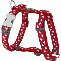 Harnais chien Red Dingo Fantaisie rouge motifs étoiles Taille : T2